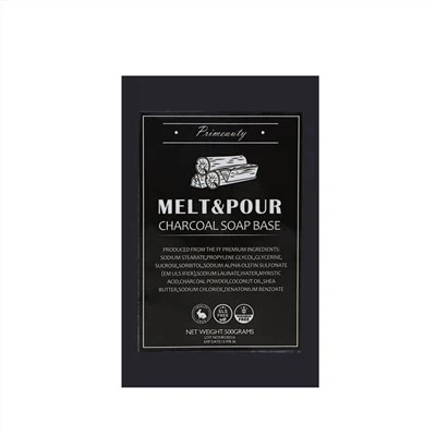 Base de savon au charbon de bois